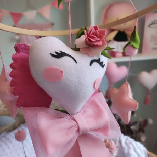 Móvil de cuna "Sueños rosados" - Imagen 2