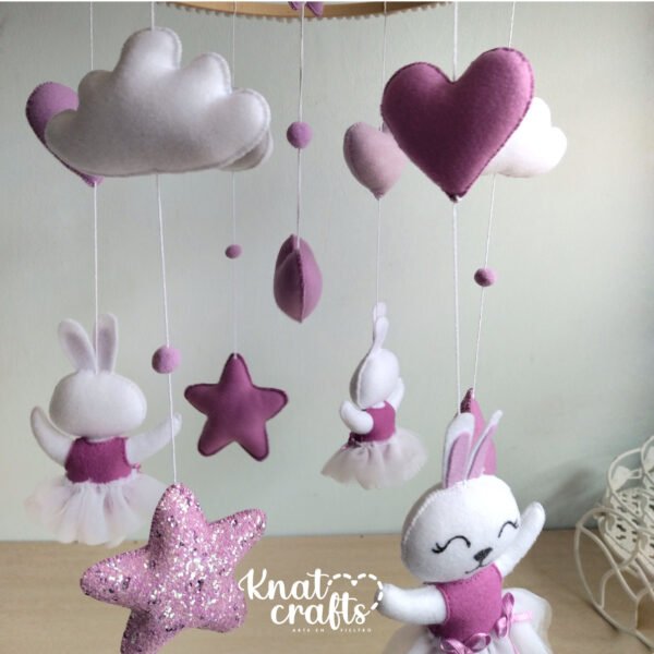 Móvil de cuna "Bailarinas en el cielo" - Imagen 4