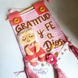 Banderín "Gratitud y fe"
